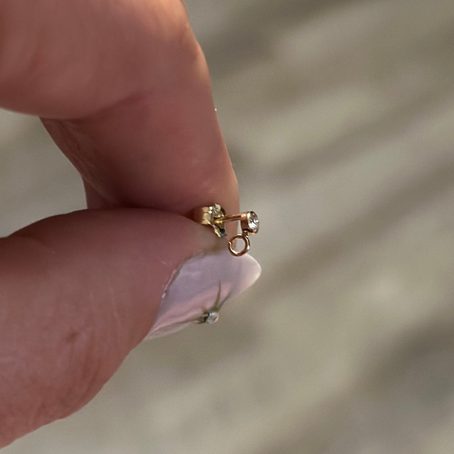 Bezel Stud Earrings - Gold Filled