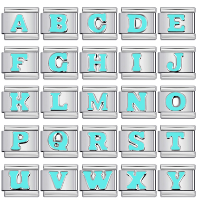 Alphabet Turquoise