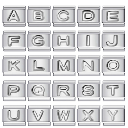 Alphabet Block Silver
