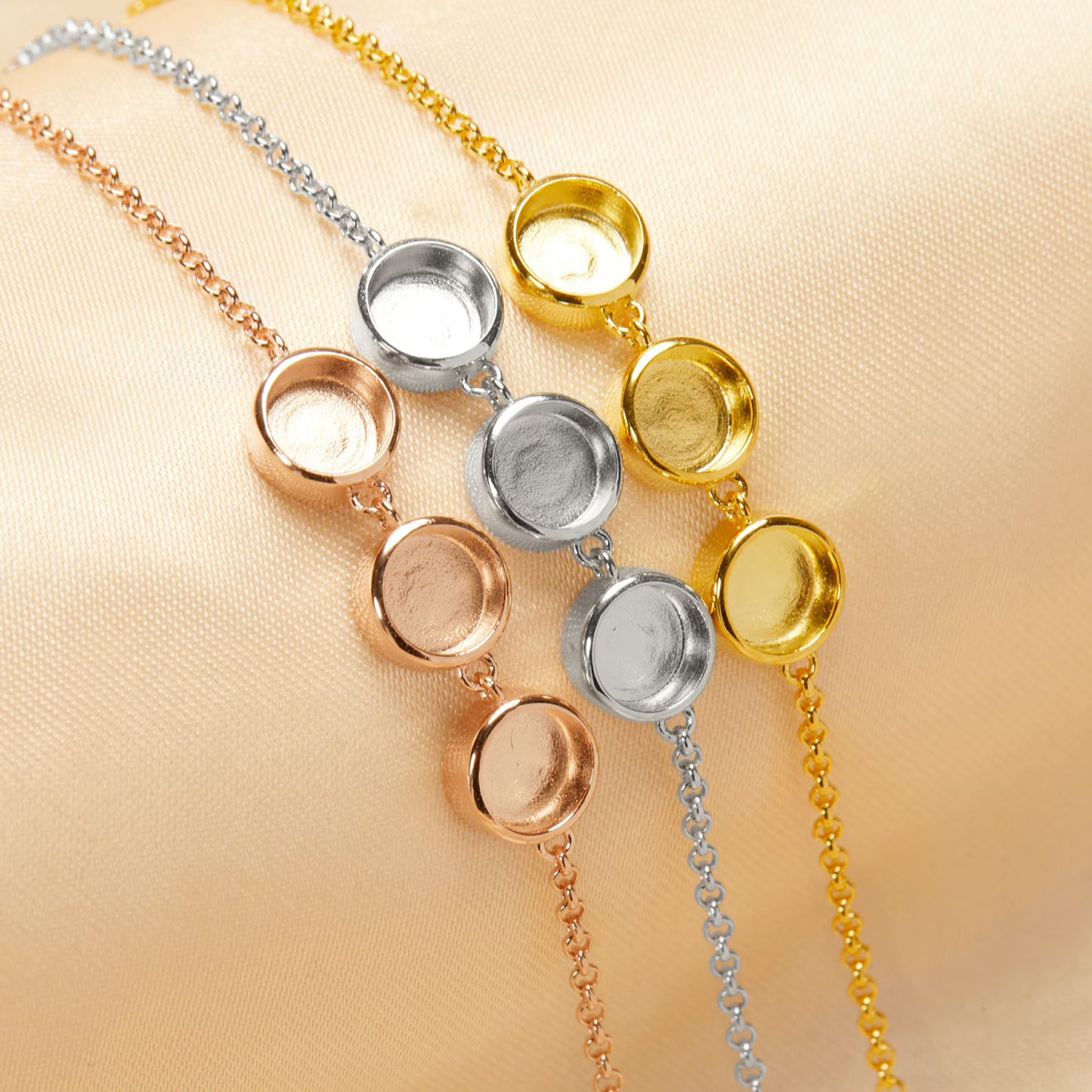 6mm 3 Circle Bracelet