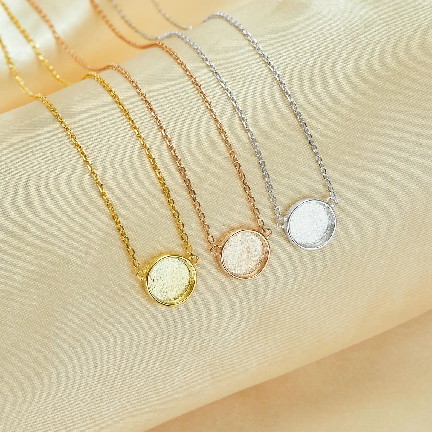 8mm Circle Necklace
