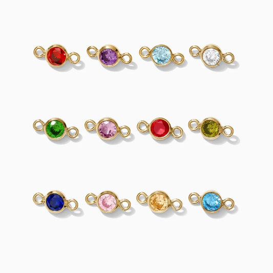 Birthstone Circle Connectors