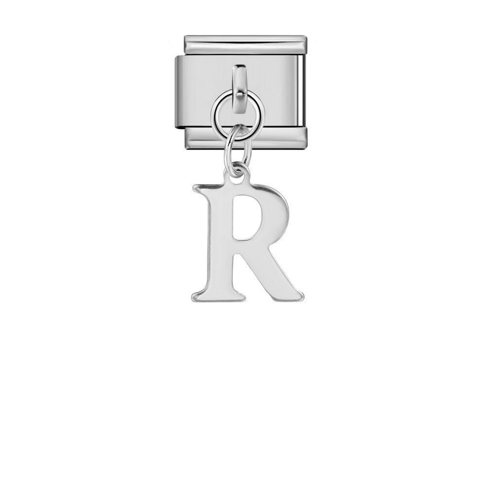 Alphabet Varsity Dangle Silver