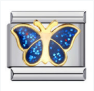 Blue Glitter Butterfly