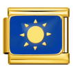 Sun with Blue Background