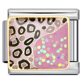 Cheeta / Glitter Pink