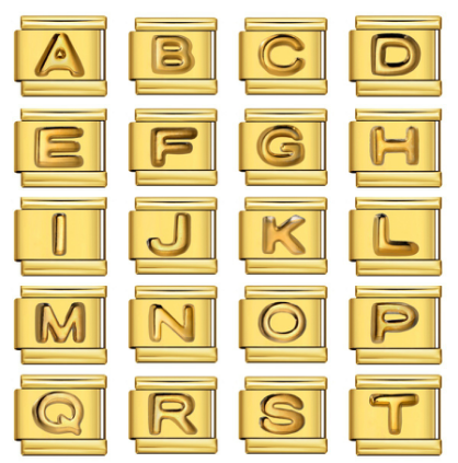 Alphabet Block Gold