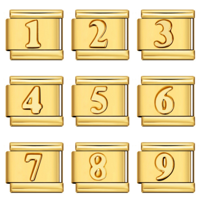 Number Block Gold