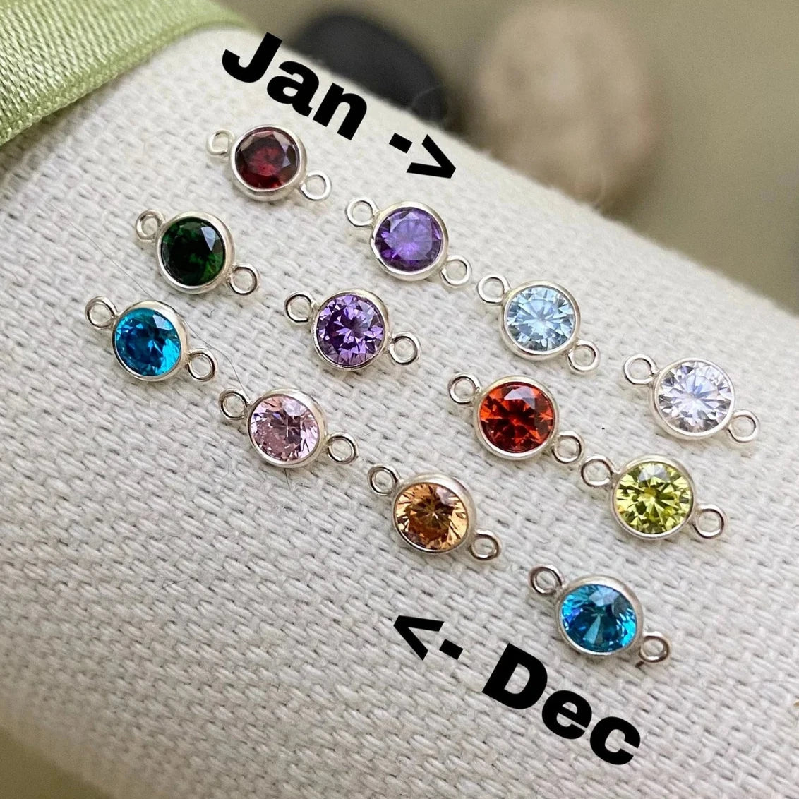 Birthstone Connectors