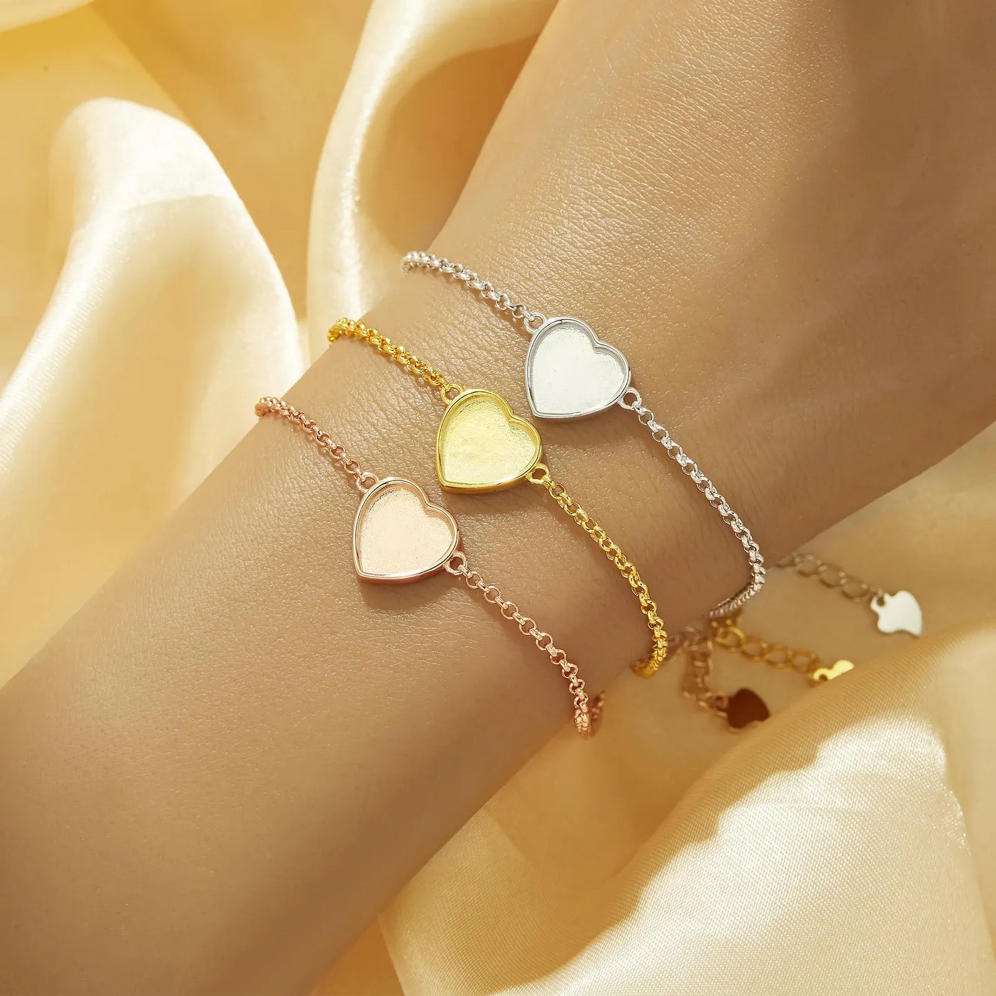 10mm Heart Bracelet