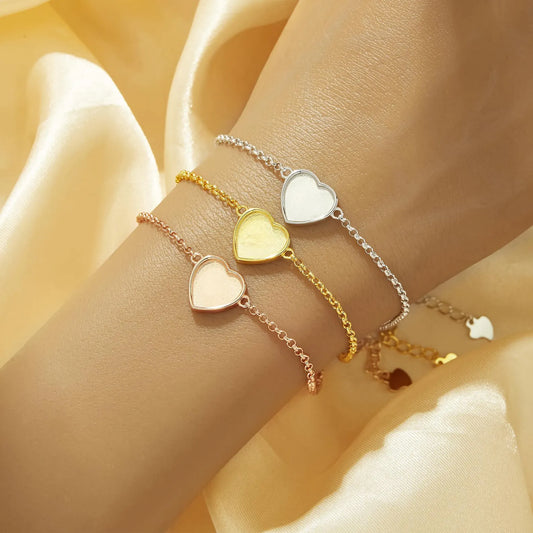 10mm Heart Bracelet