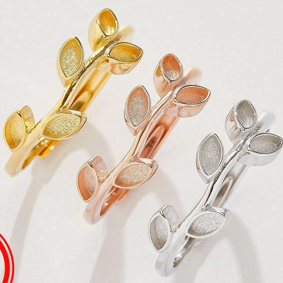 2mm x 4mm Flower Branch Ring